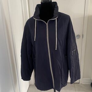 PIER 91 Jacket Men’s/Unisex All weather Zip-up Black Jacket wth hood size Medium